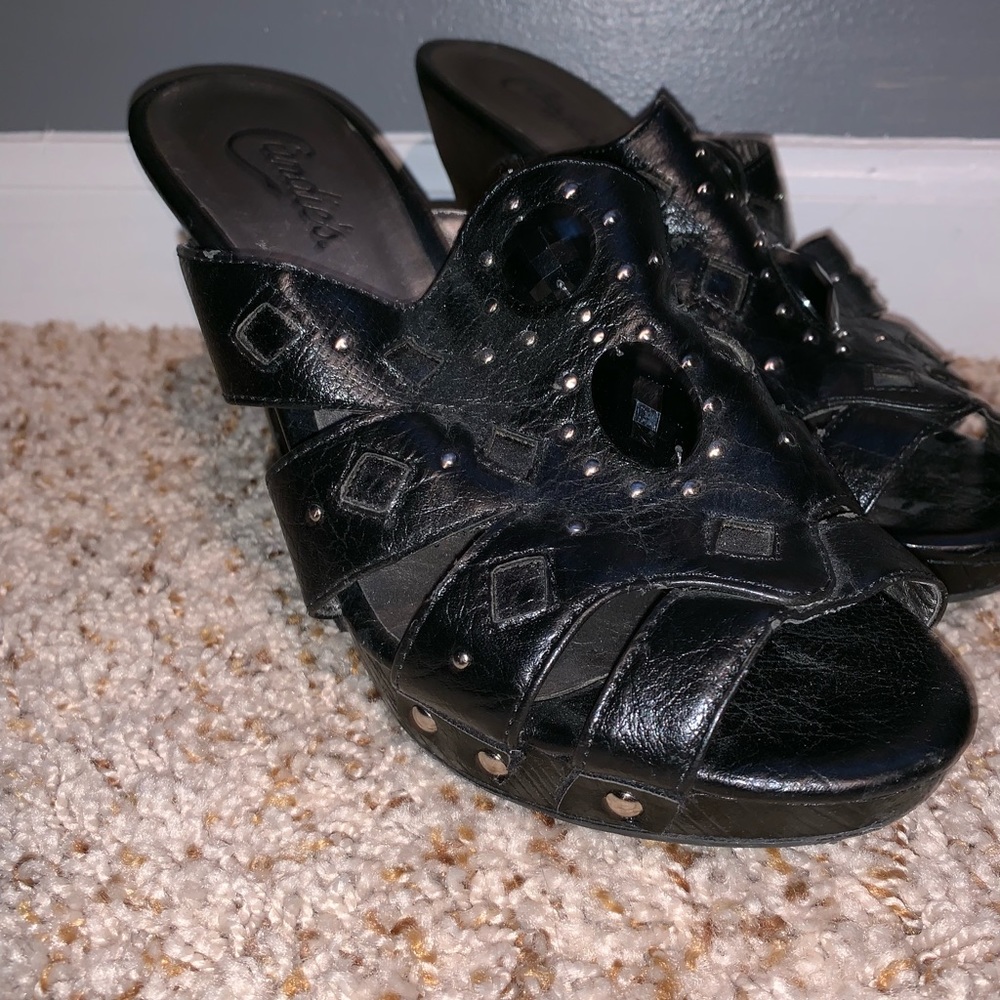 Candie’s Black Heels